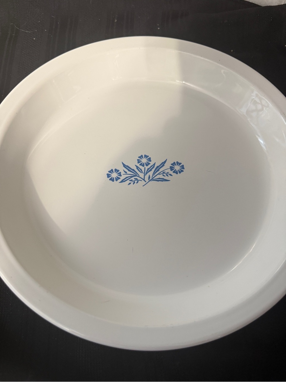 VTG Corning ware Blue Cornflower 9” pie plate p-309 retro mid century kitchen